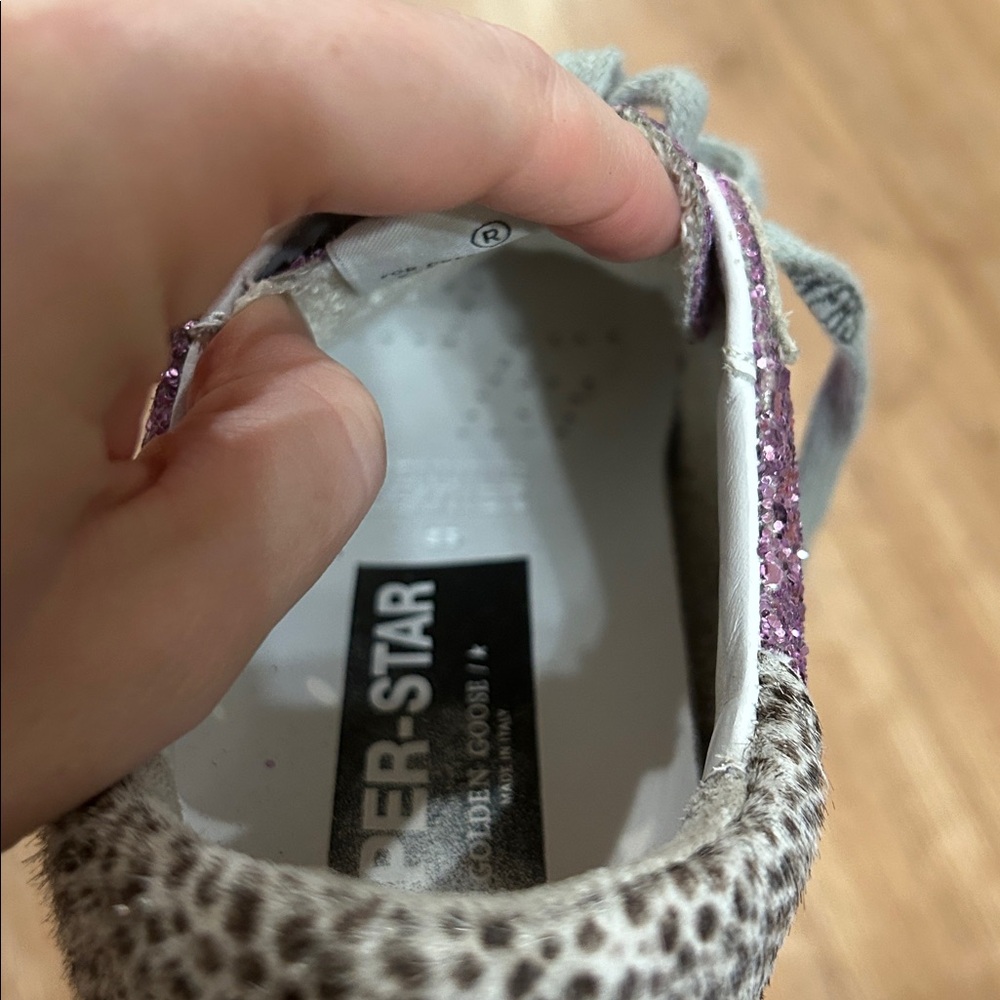 Golden Goose Purple Glitter Super Star Sneakers - Picture 9 of 9